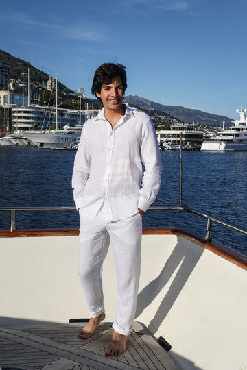 WHITE LINEN CHEMISE